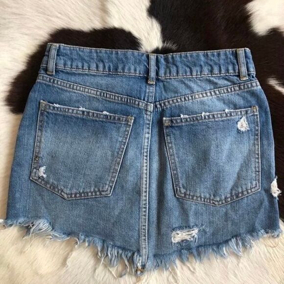 Free People denim mini - Picture 3 of 3